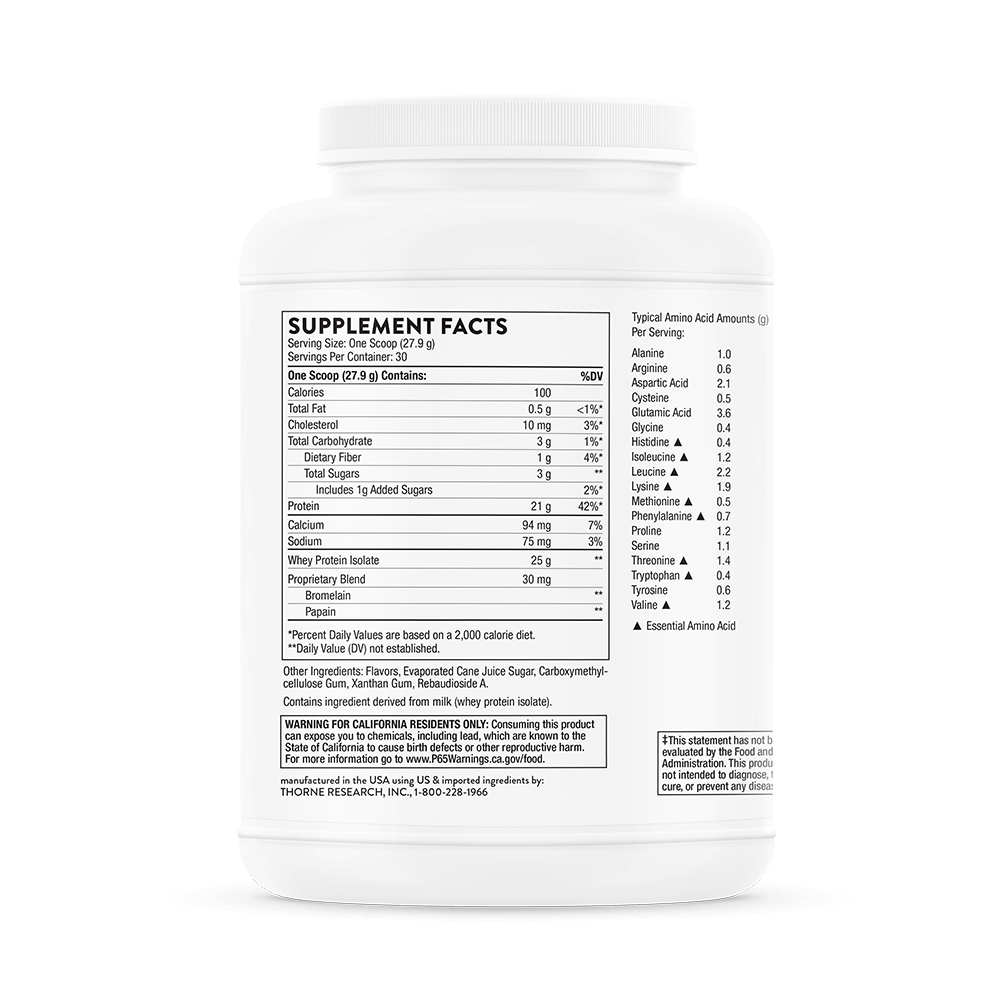 Whey Protein Isolate - Vanilla